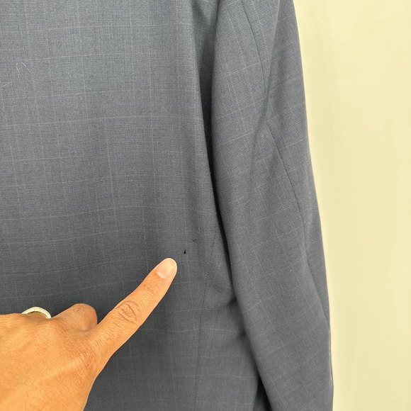 Ermenegildo Zegna Blazer Lapel Collar Buttoned Long Sleeve Black Size 44S - Picture 8 of 10